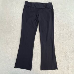 The Limited Navy Blue Flare Low Rise Flat Front Women's Pants